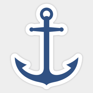 Dark blue anchor Sticker